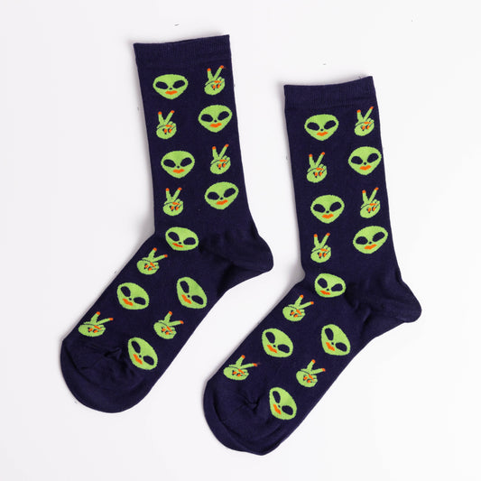 Alien Small Crew Socks