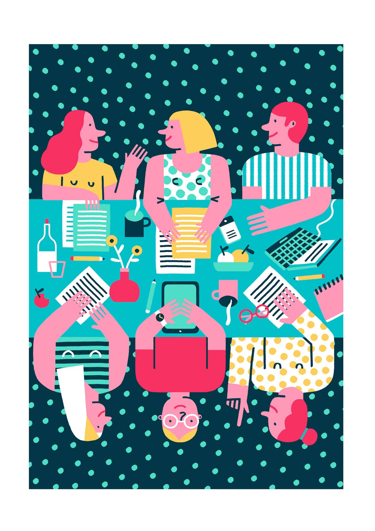 Teamwork print
