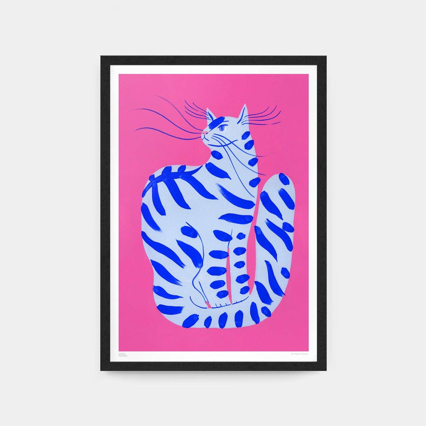 Cat with Stripes print