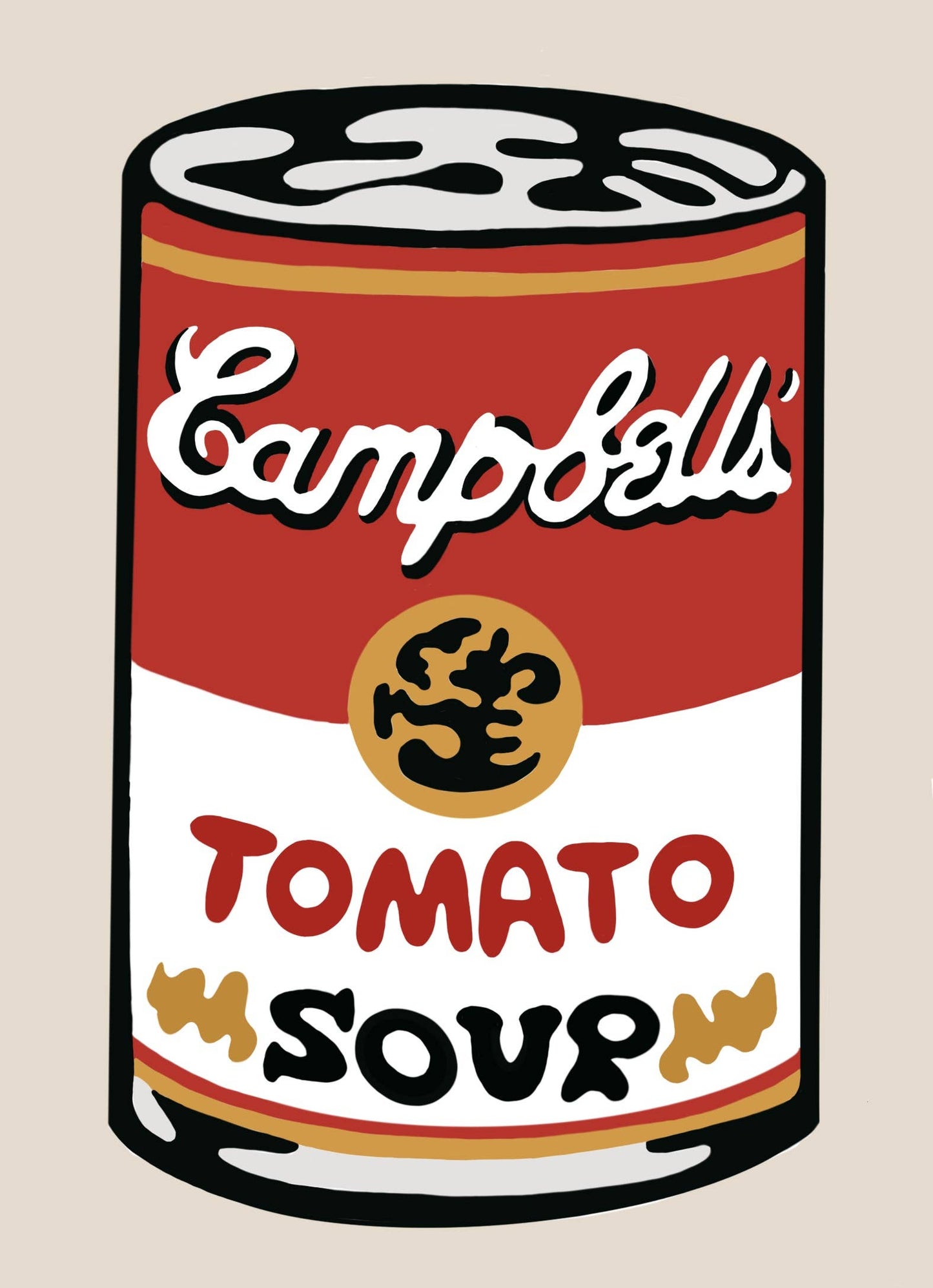 Tomato Soup Can Paint by Number Kit