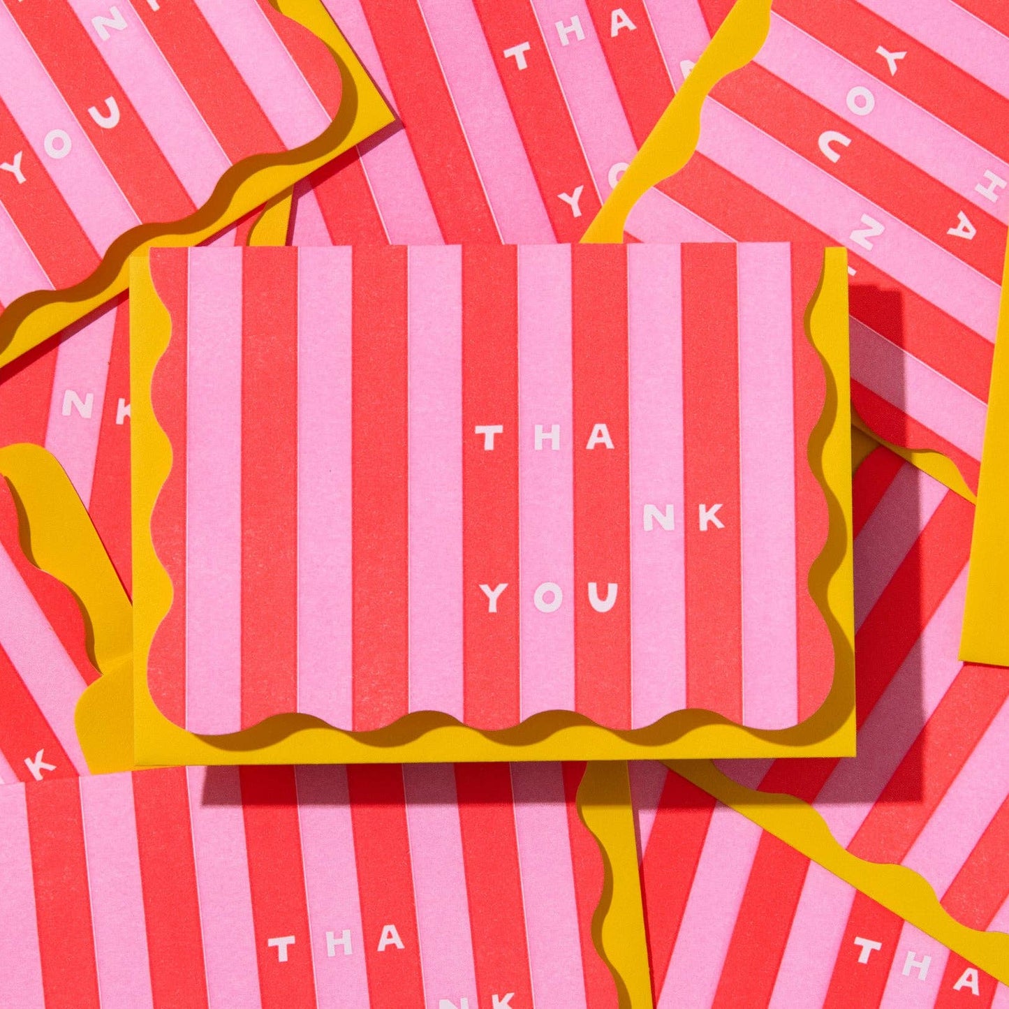 Striped Thank You Boxed Cards