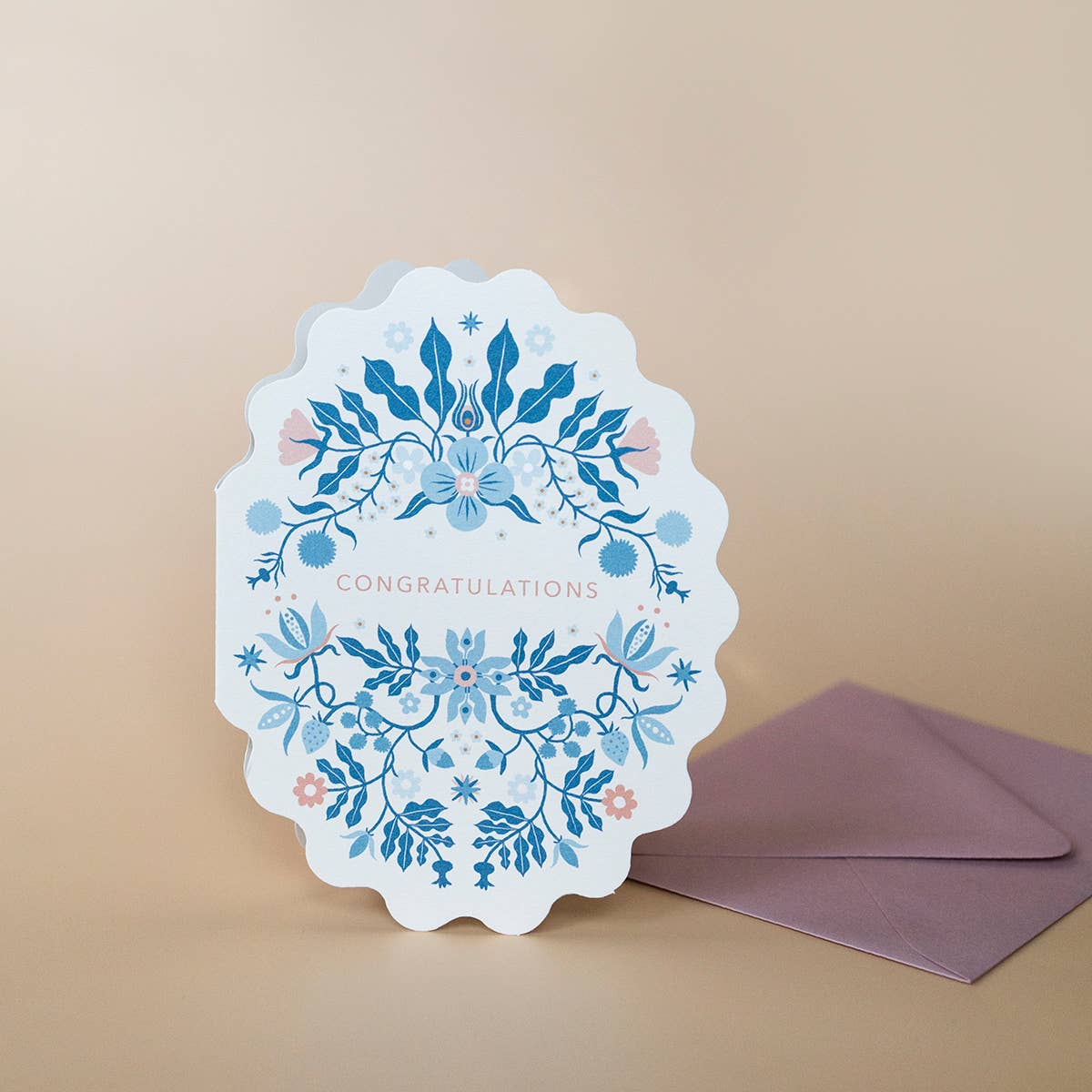 Folk Congratulations card