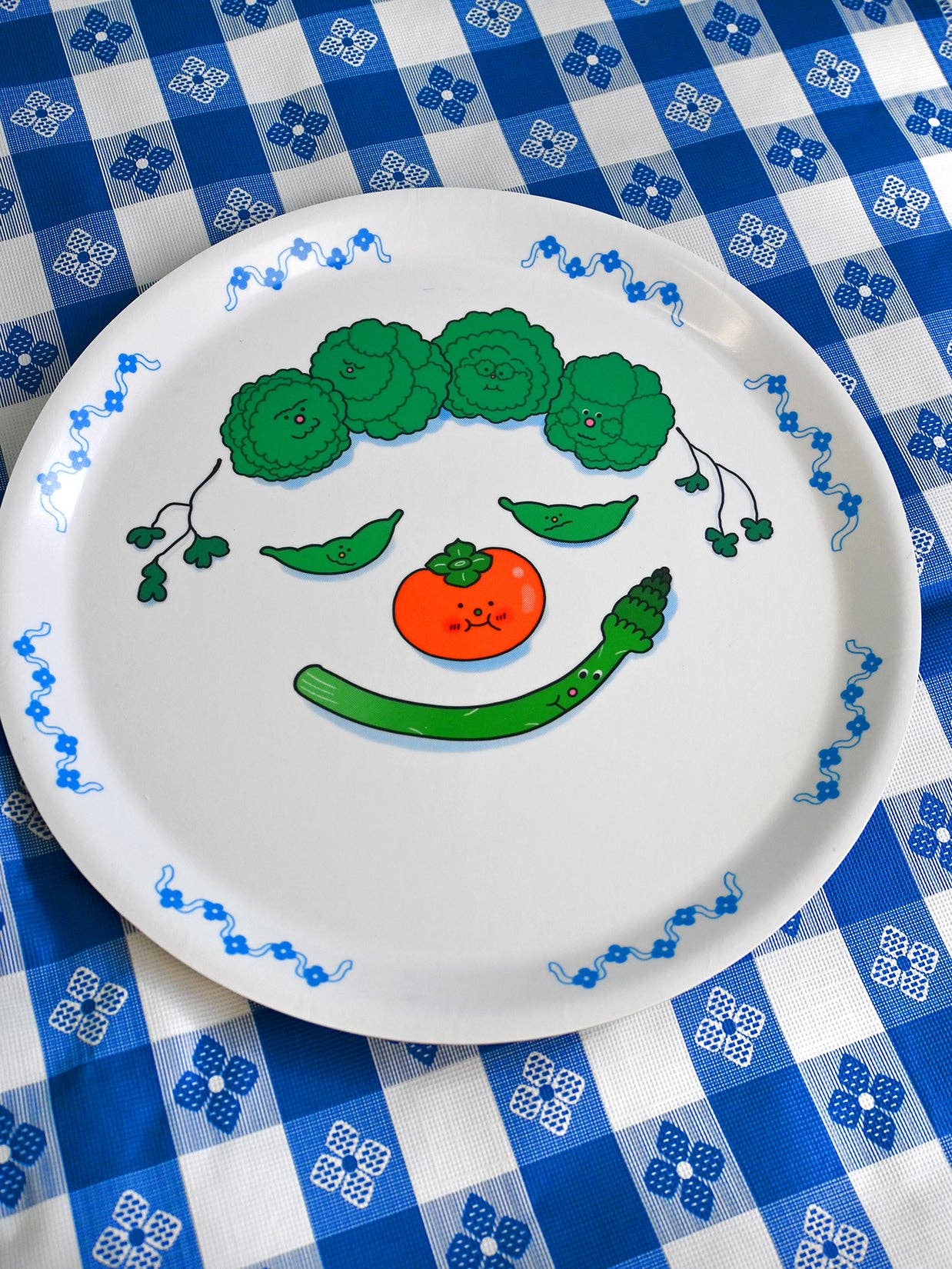 Food Face Asparagus Tray