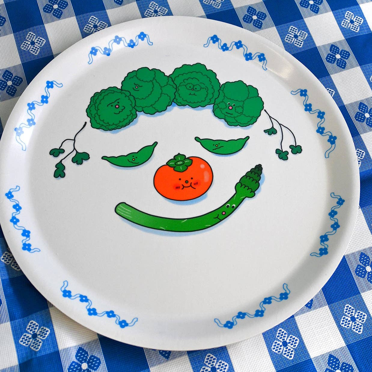 Food Face Asparagus Tray