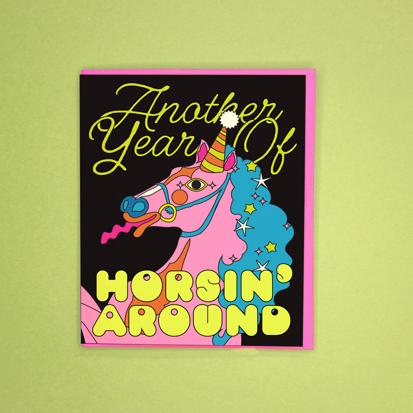 Horsin' Around Birthday card