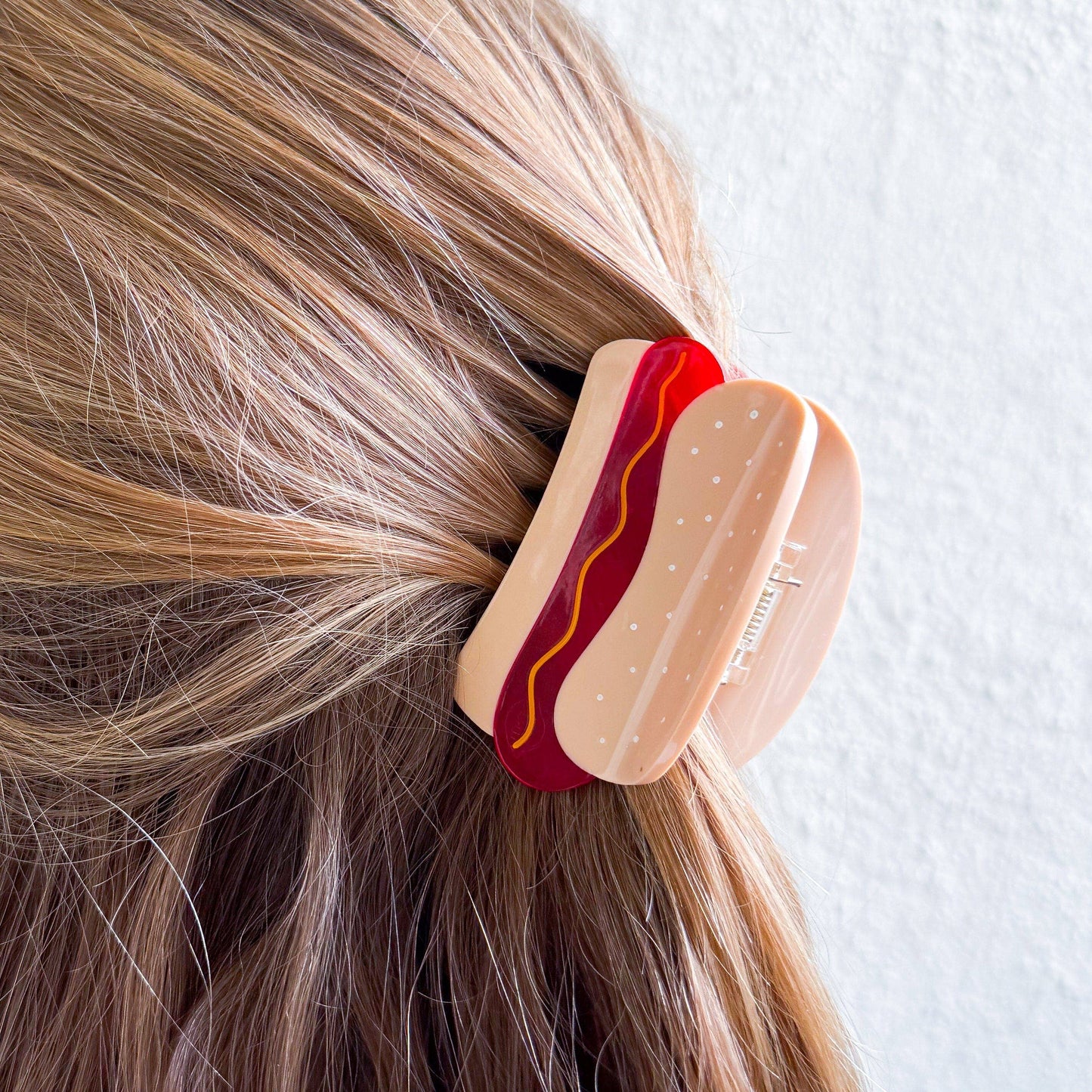 Hot Dog Mini Hair Claw