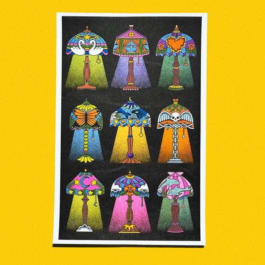 Lamp Mania print