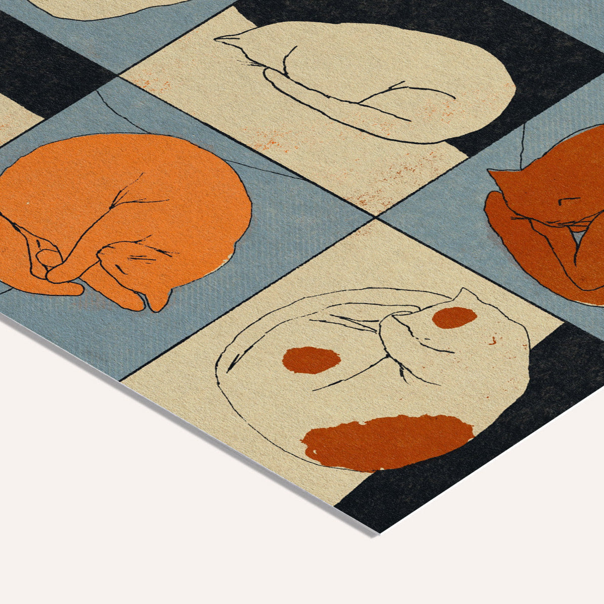 Sleeping Cat print
