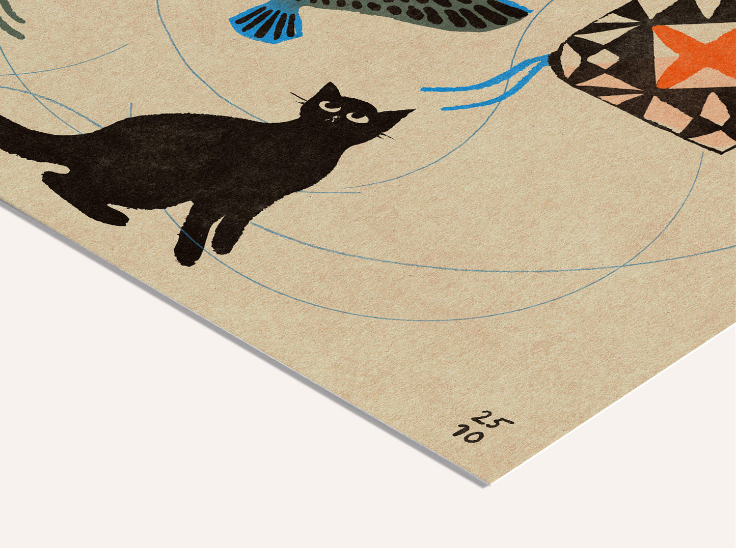 Kite Kitten print