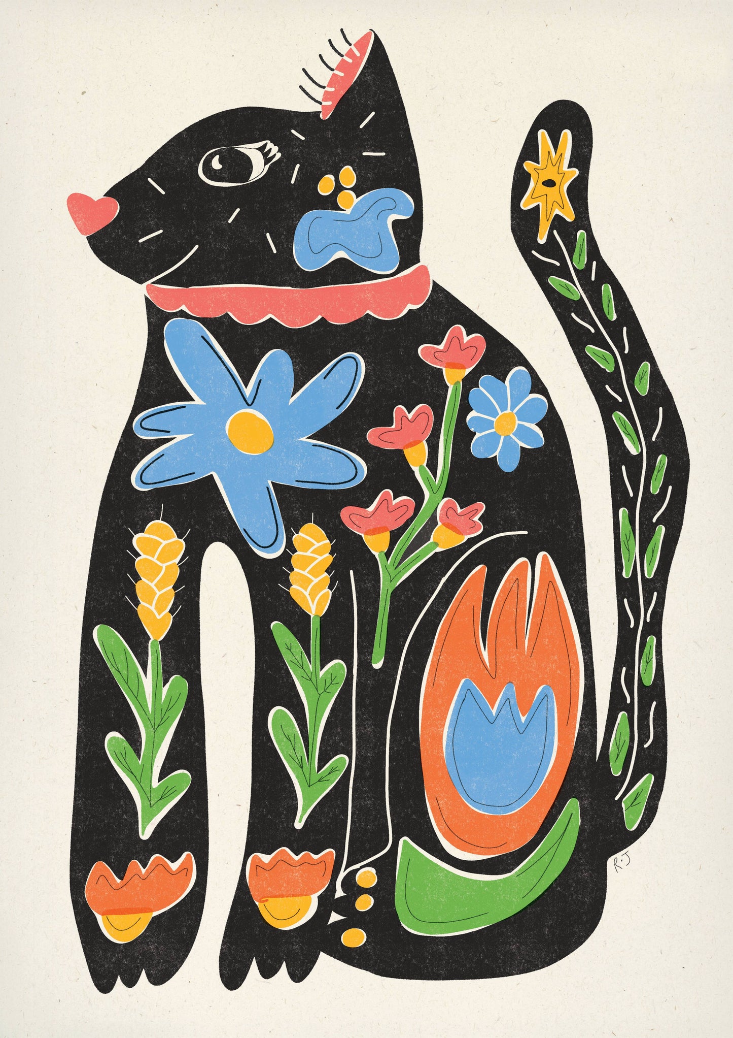 Funky Cat print