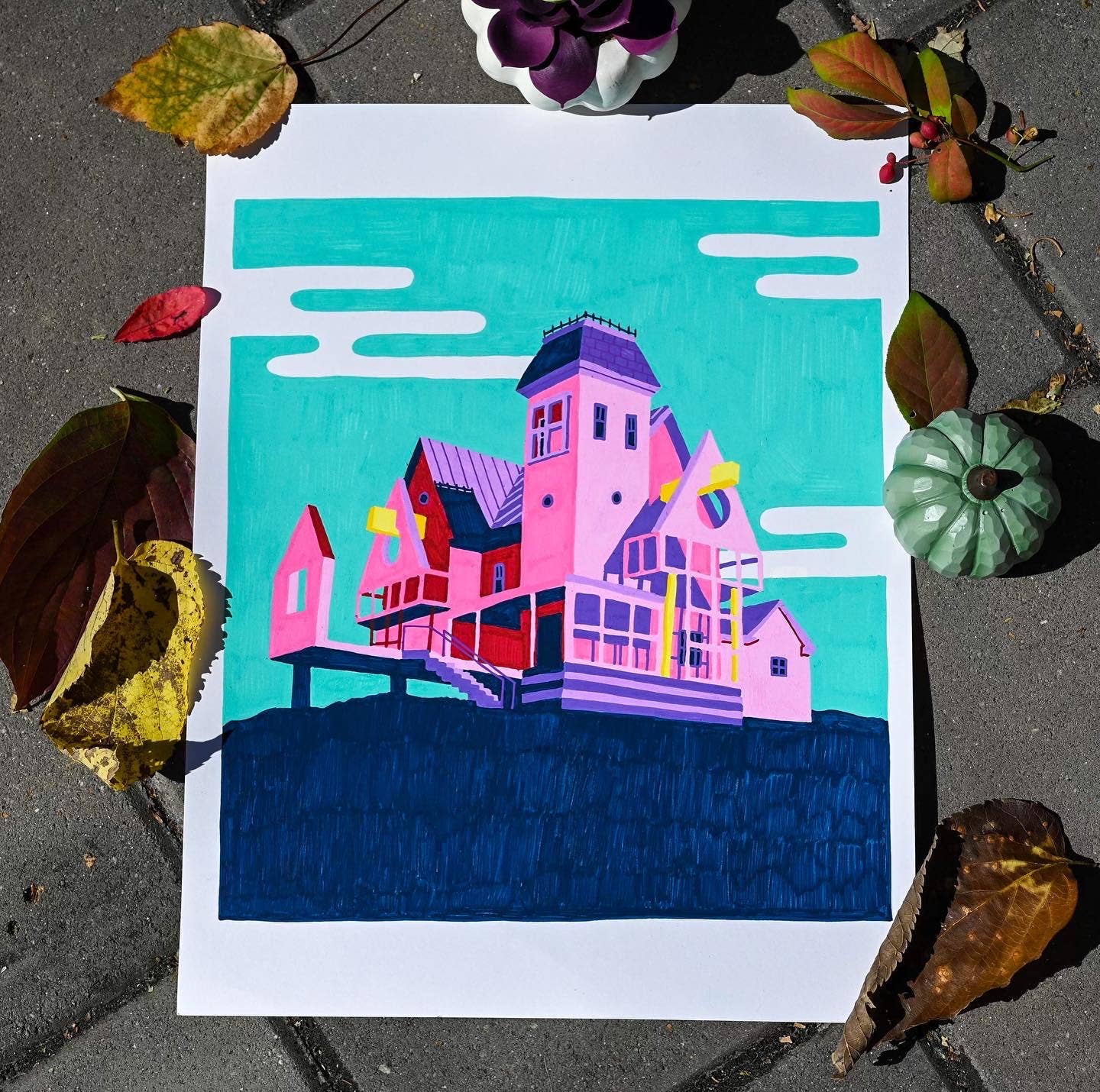 Beetlejuice House print