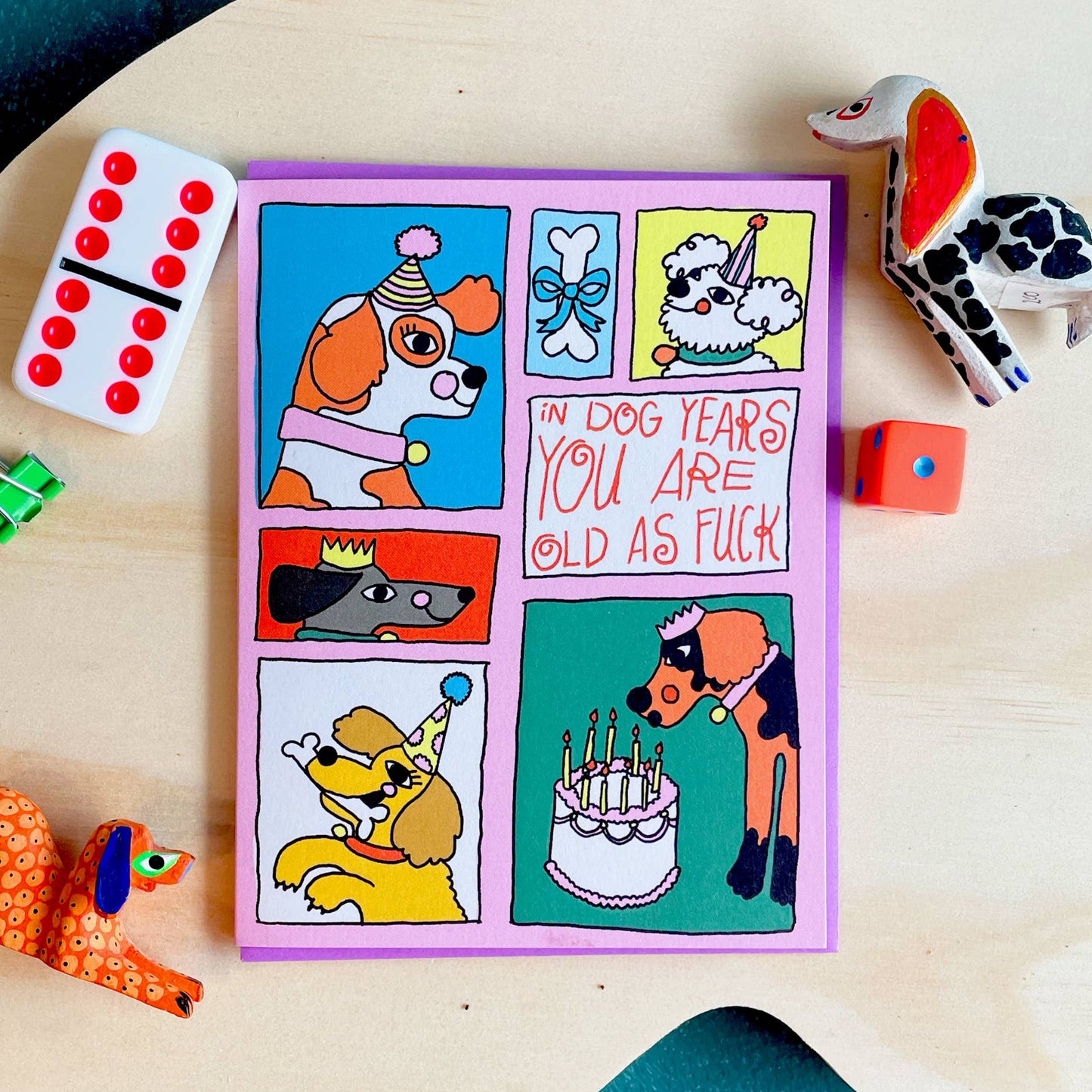 Dog Years Birthday card