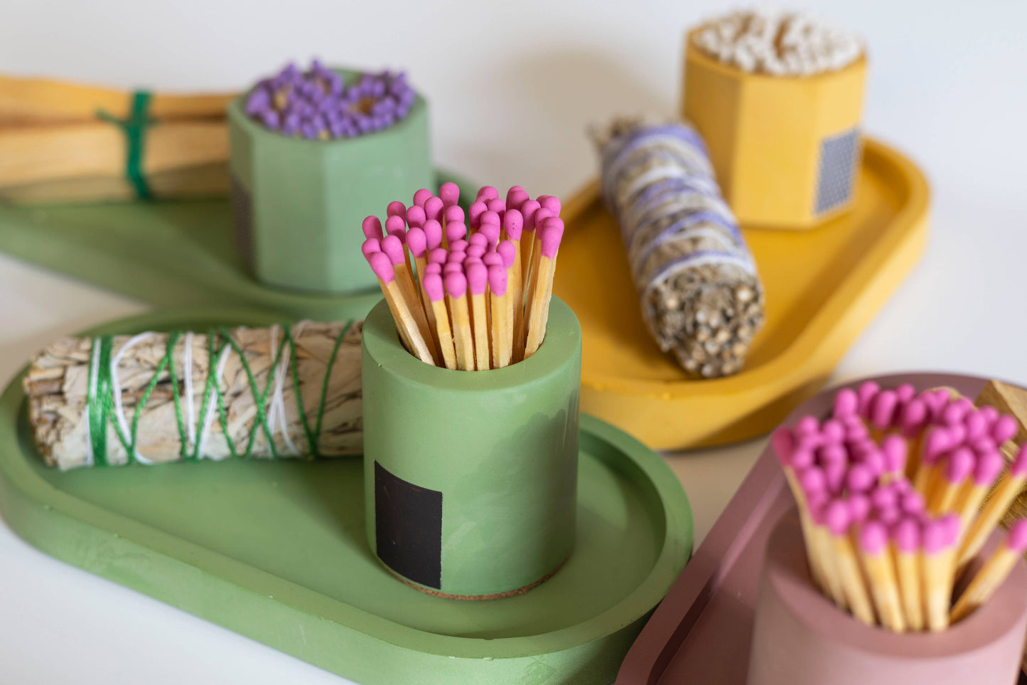 Matcha Cylinder Match Holder
