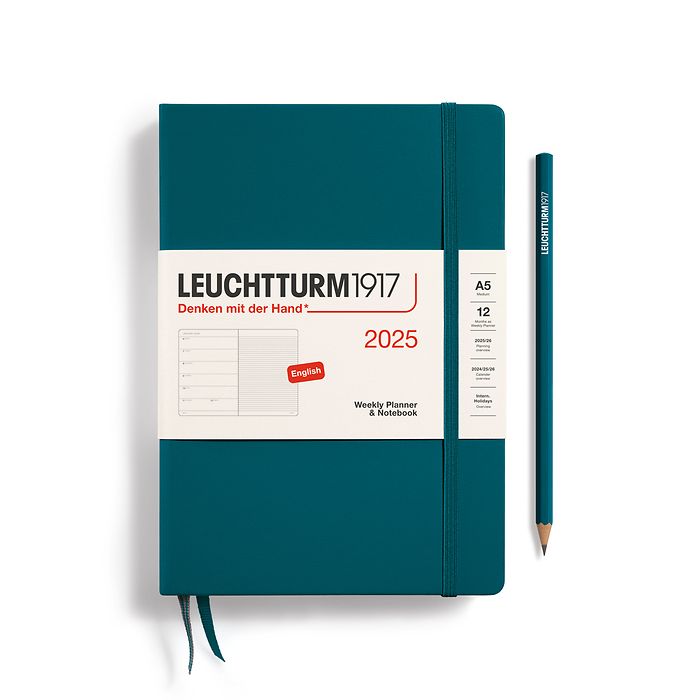 2025 Leuchtturm Softcover Weekly Planner and Notebook: A5