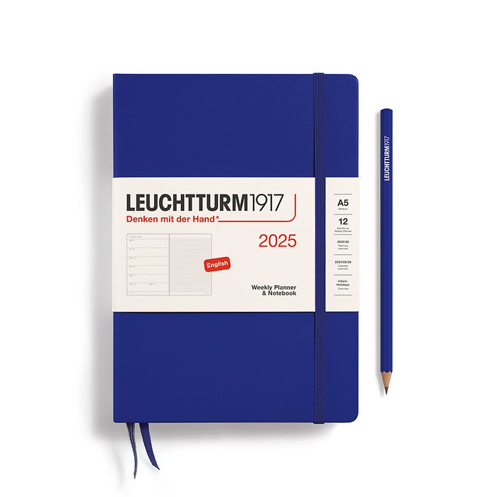 2025 Leuchtturm Softcover Weekly Planner and Notebook: A5