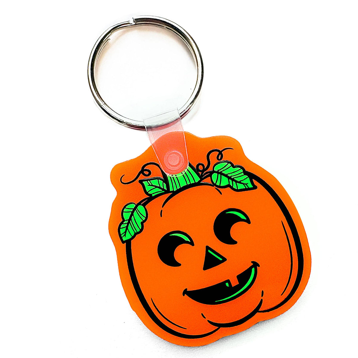 Jack O Lantern Pumpkin Keychain