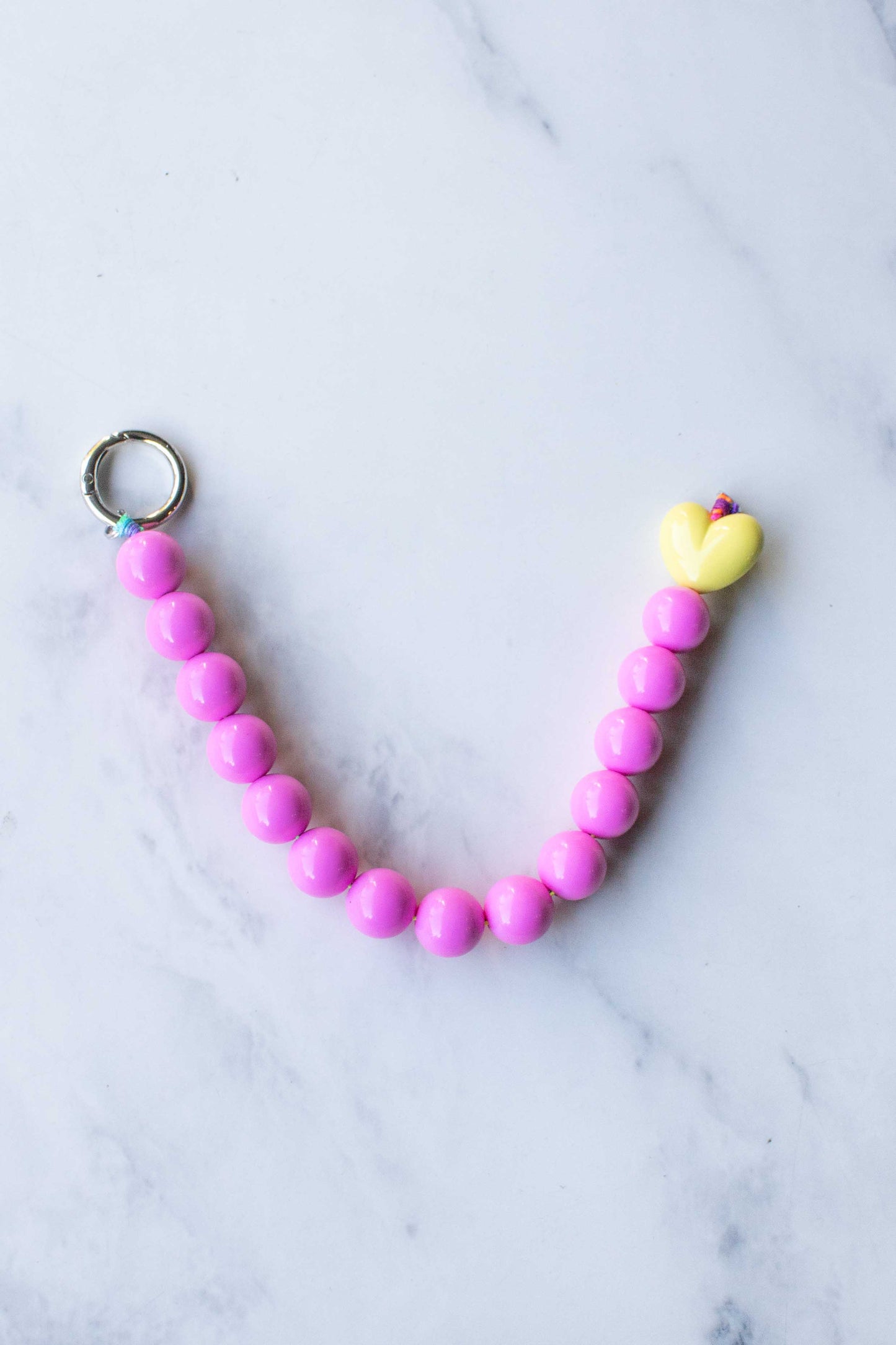 Sweetheart Bead Bag Charm