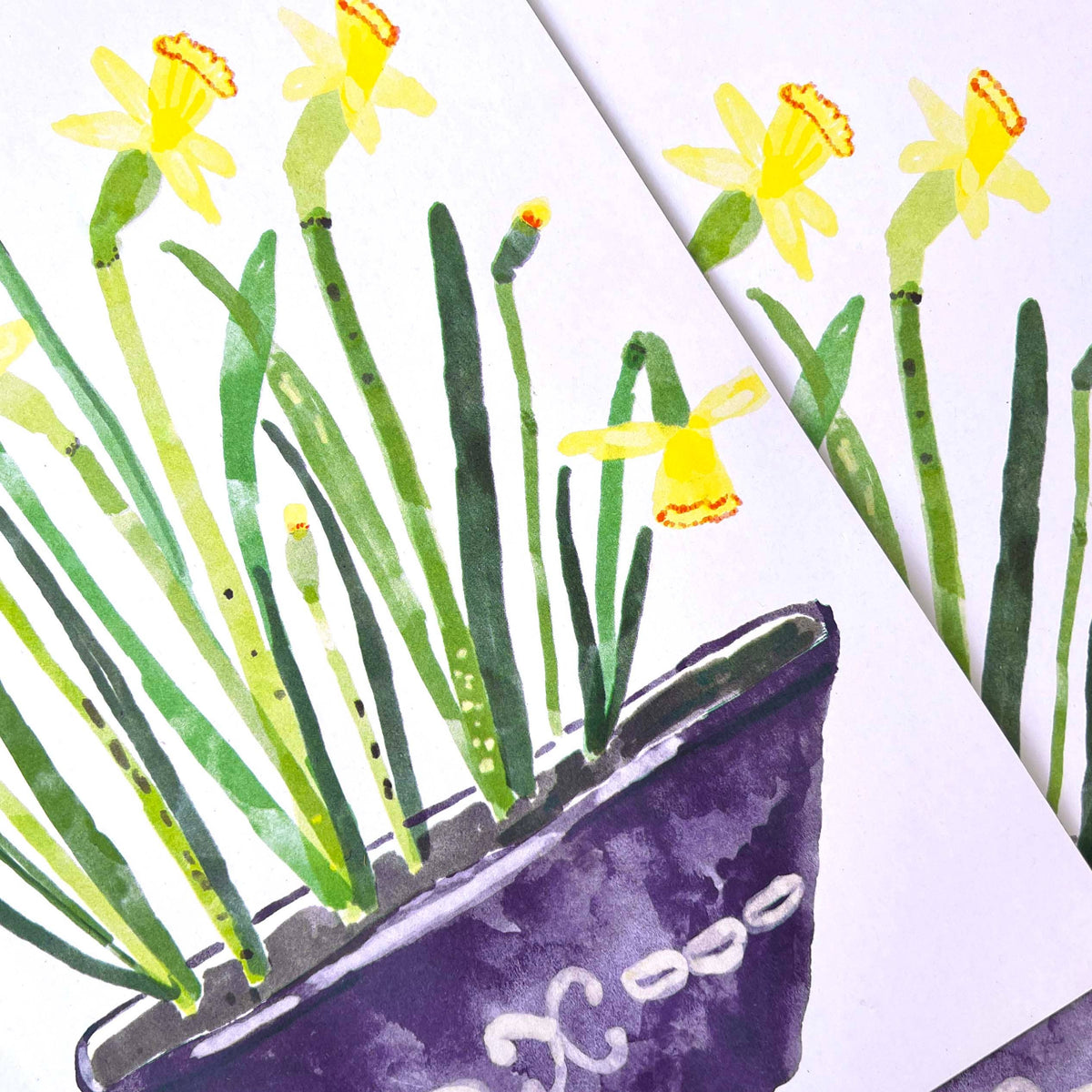 Daffodils A3 Risograph Print