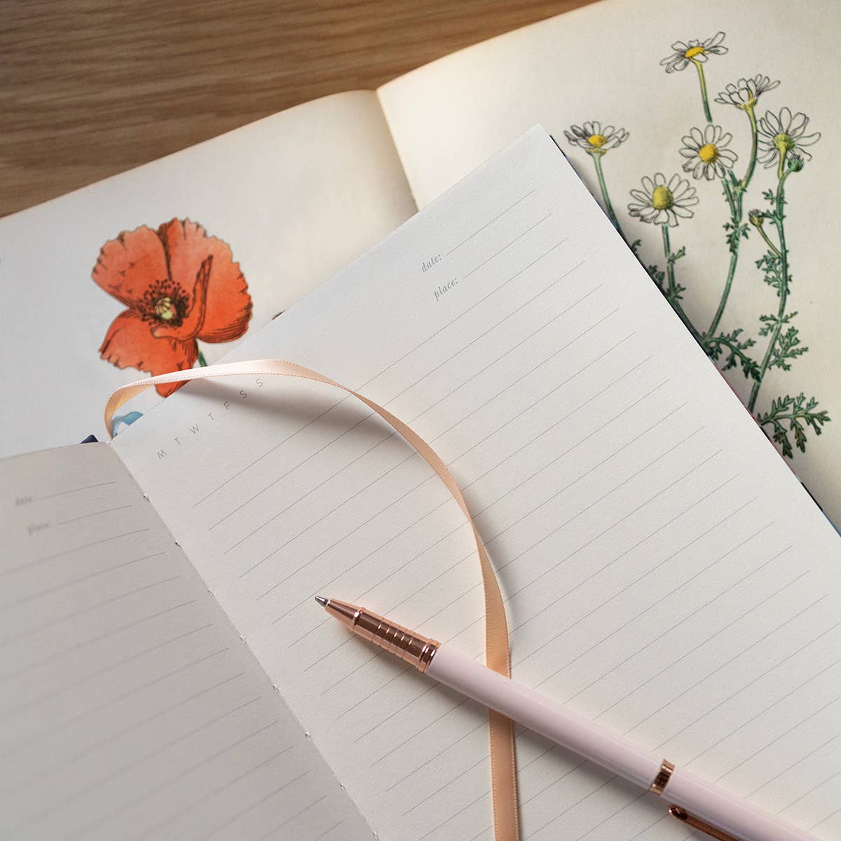 Poppy Garden Linen Bound Journal