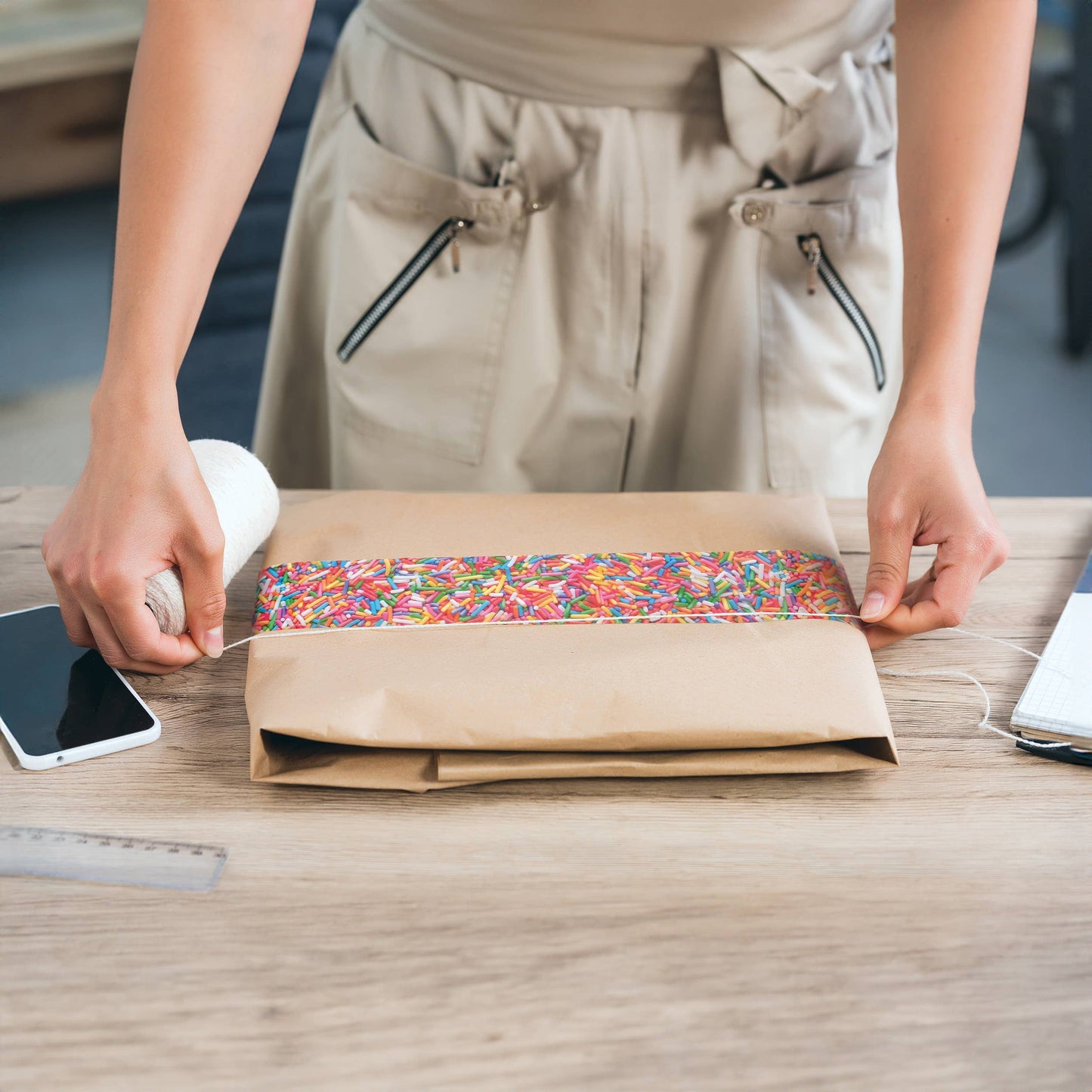 Sprinkles Printed Packing Tape
