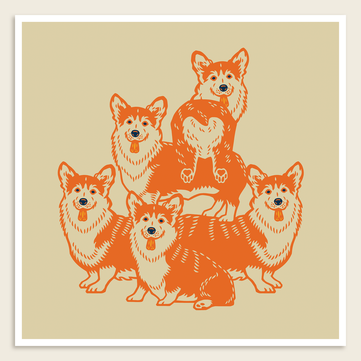 Corgis print