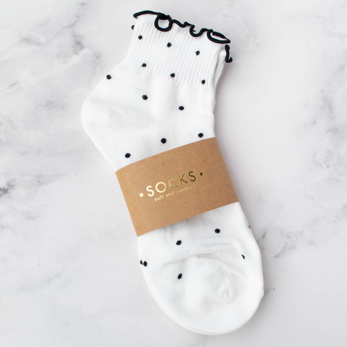 White Ruffled Ankle Socks