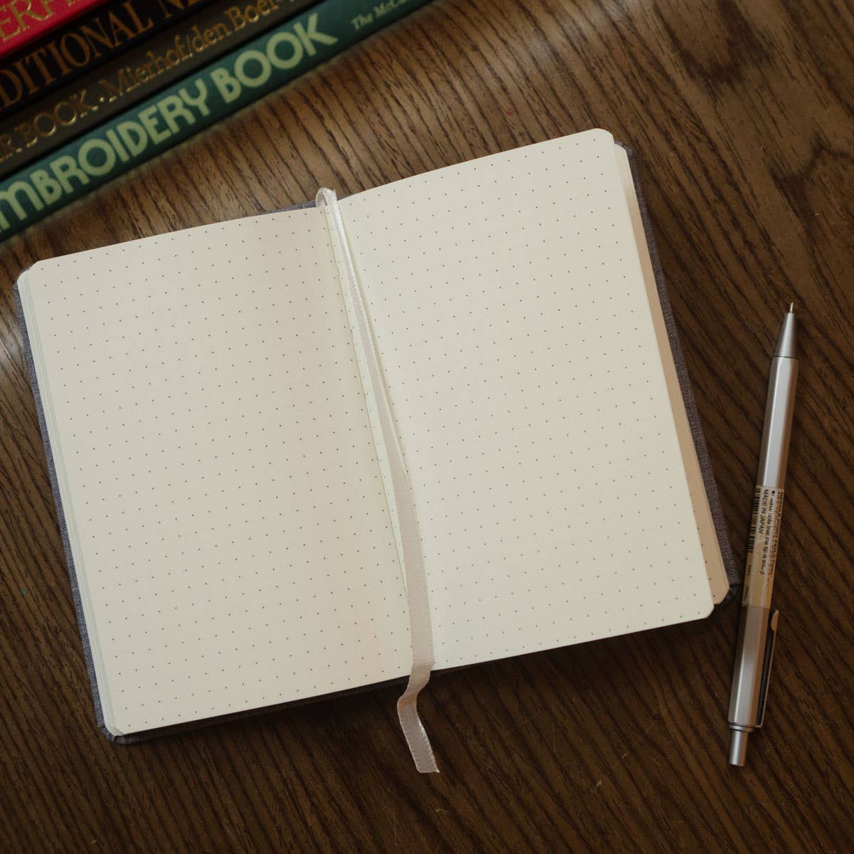 Googly Banana Patched Linen Notebook