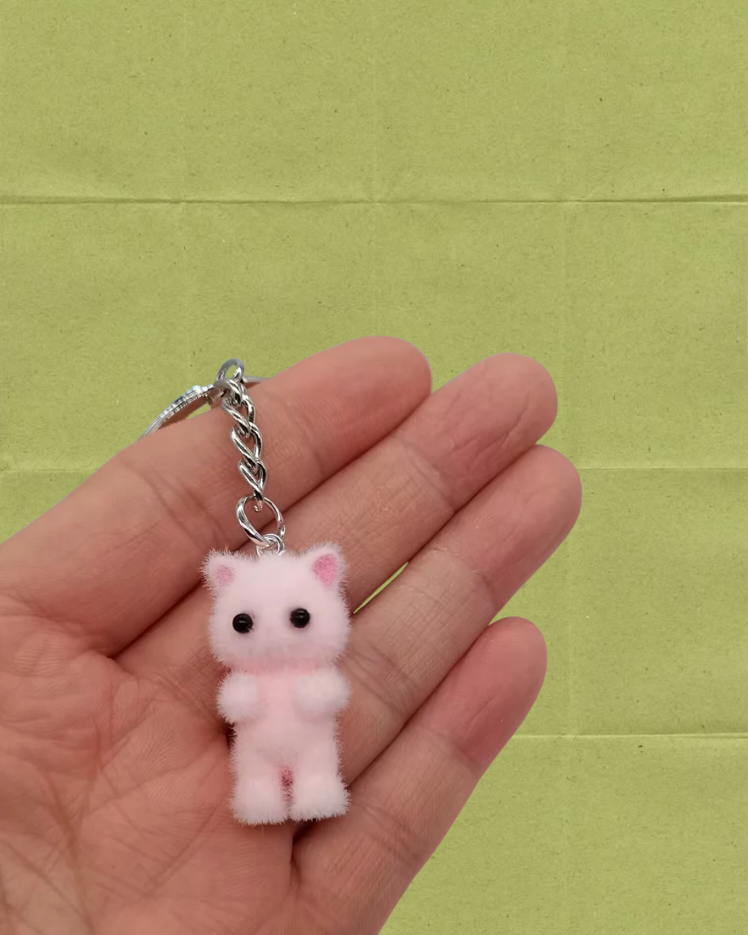 Calico Critter Trinket Cat Keychain