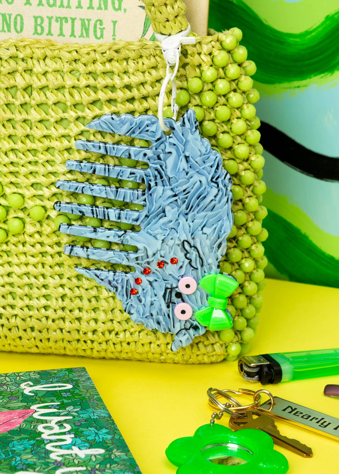Poodle Comb Bag Charm