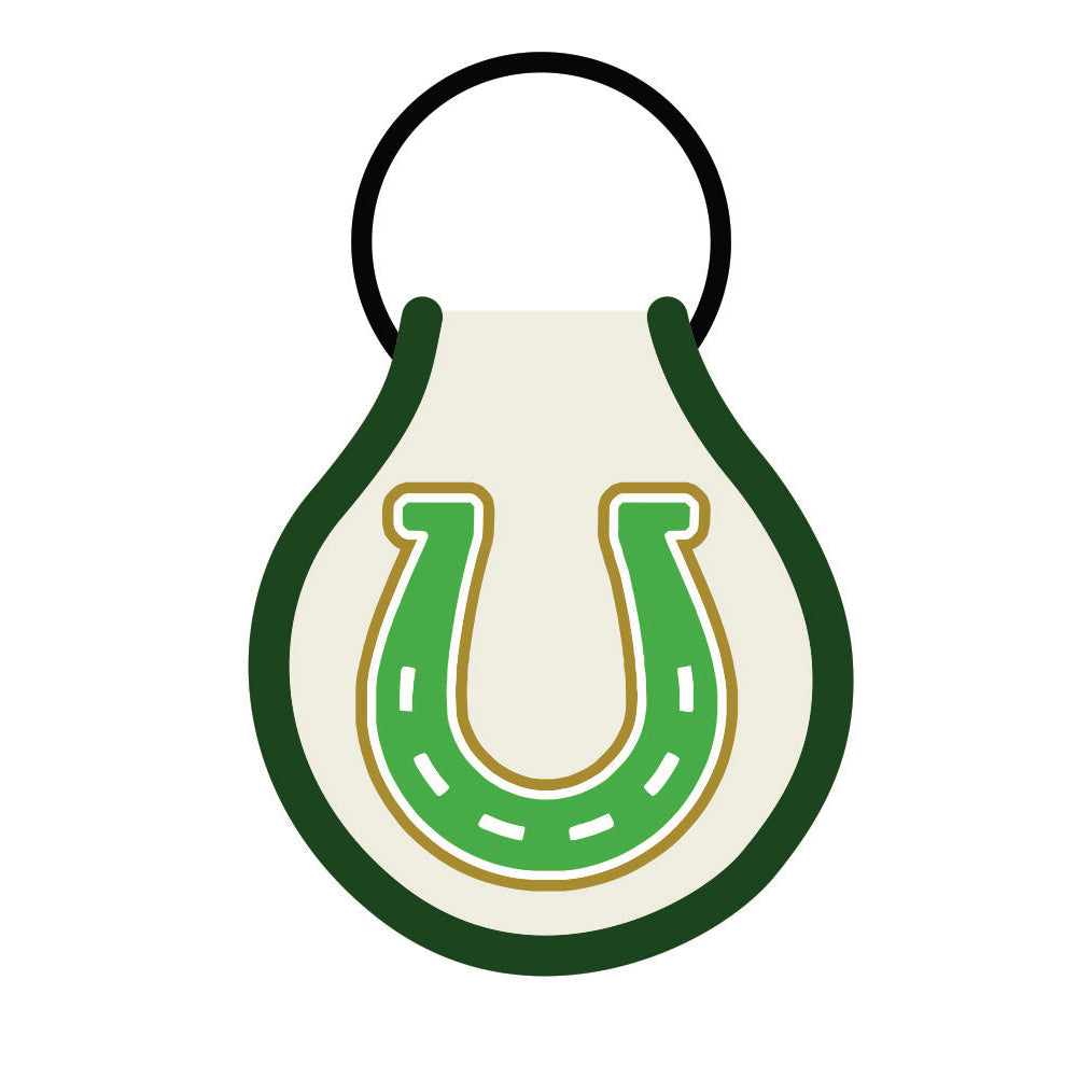 Gift Horse Horseshoe Patch Keychain