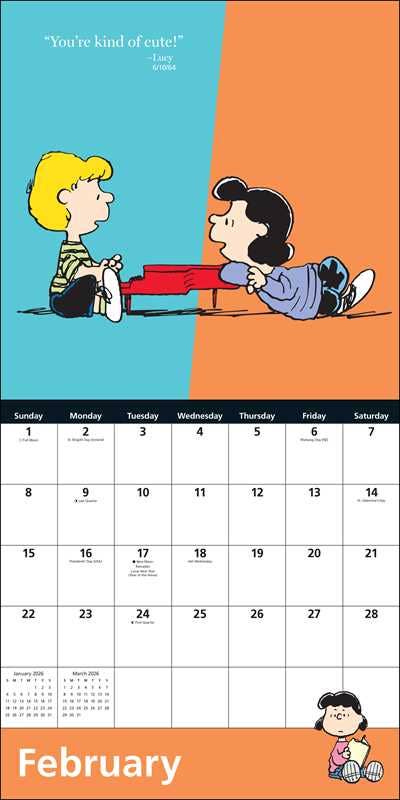 2026 Peanuts Wall Calendar