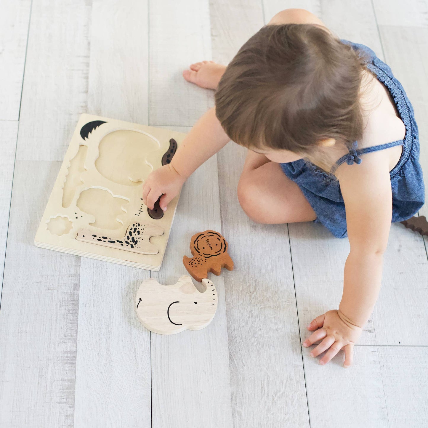 Safari Animals Wooden Tray Puzzle
