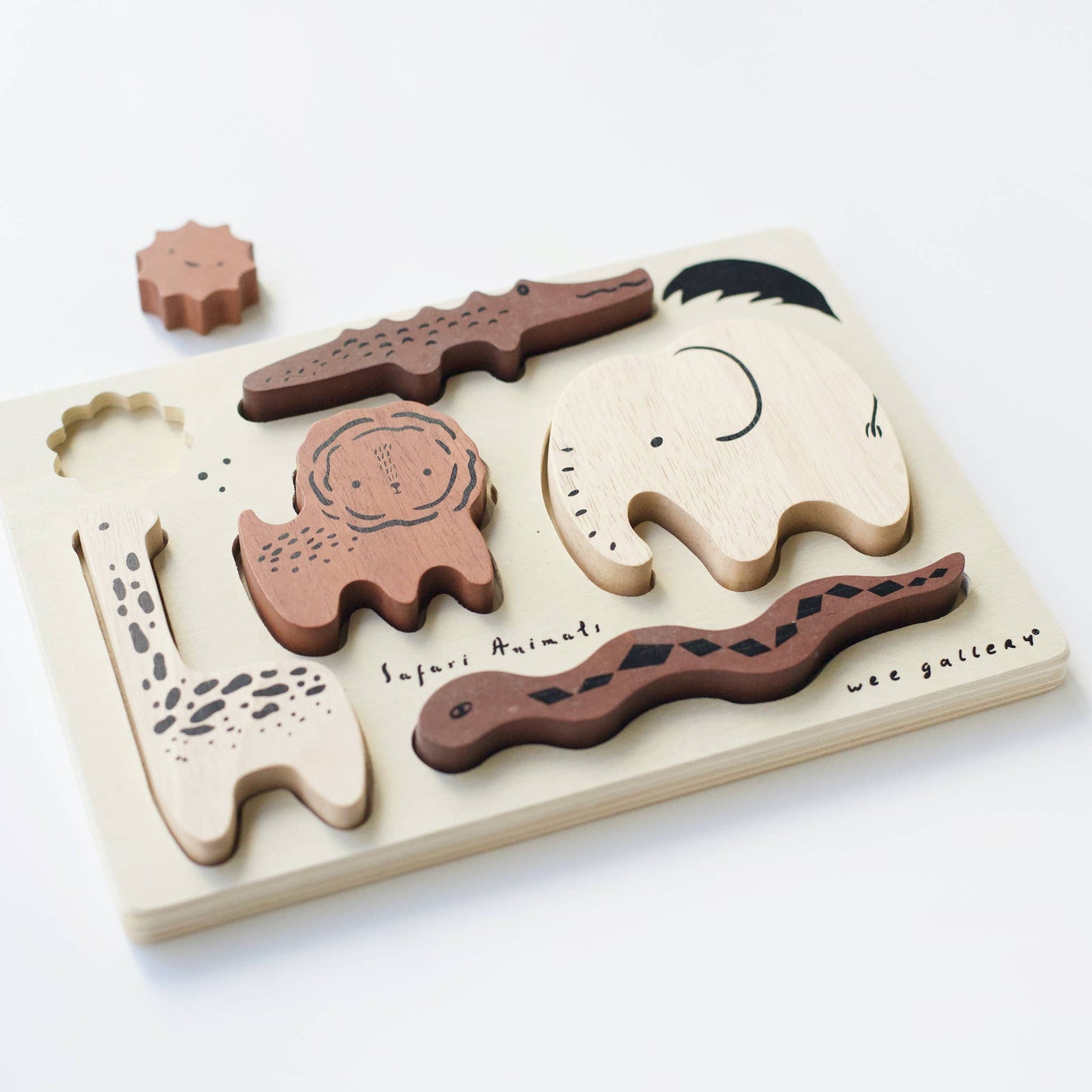 Safari Animals Wooden Tray Puzzle