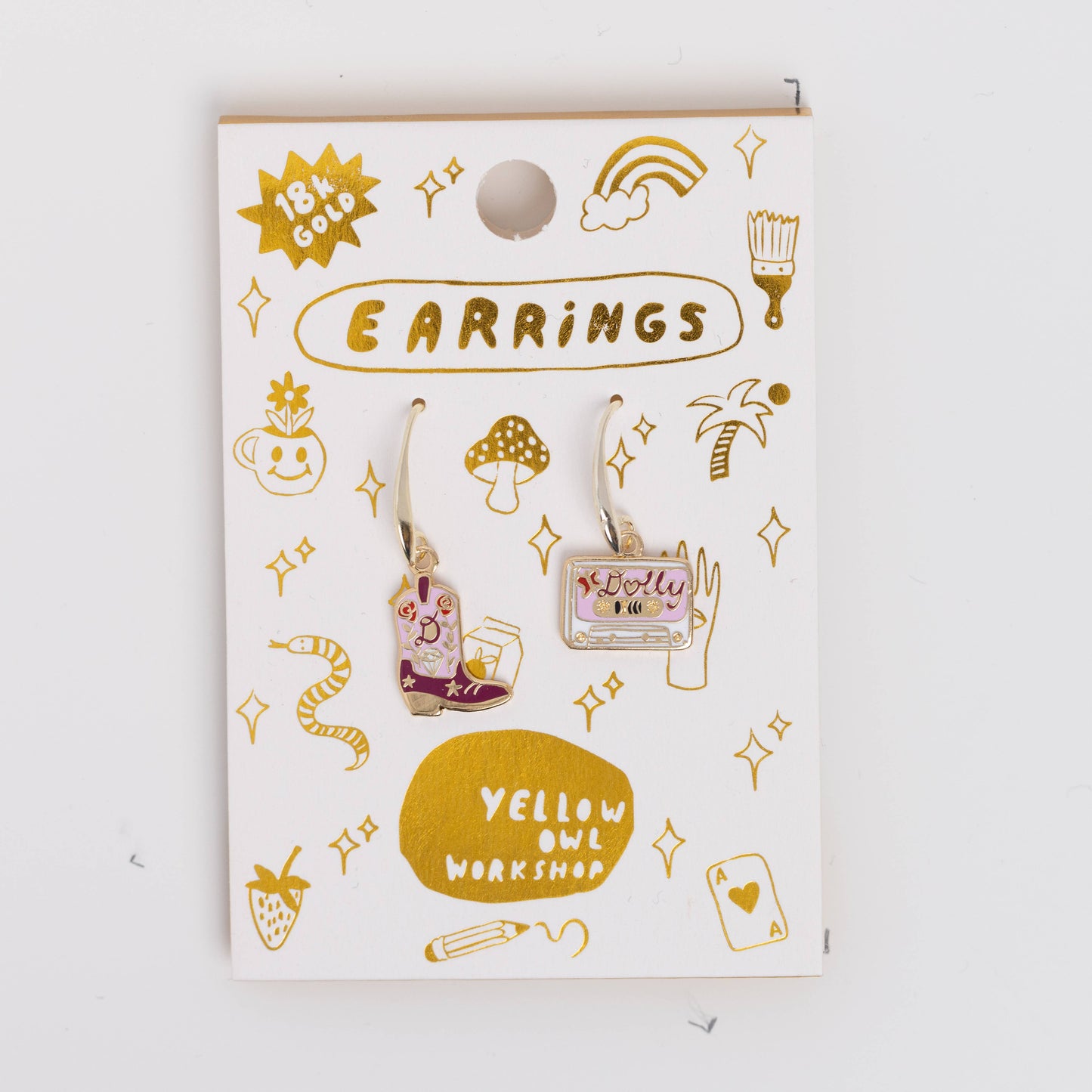 Boot & Country Cassette Earrings