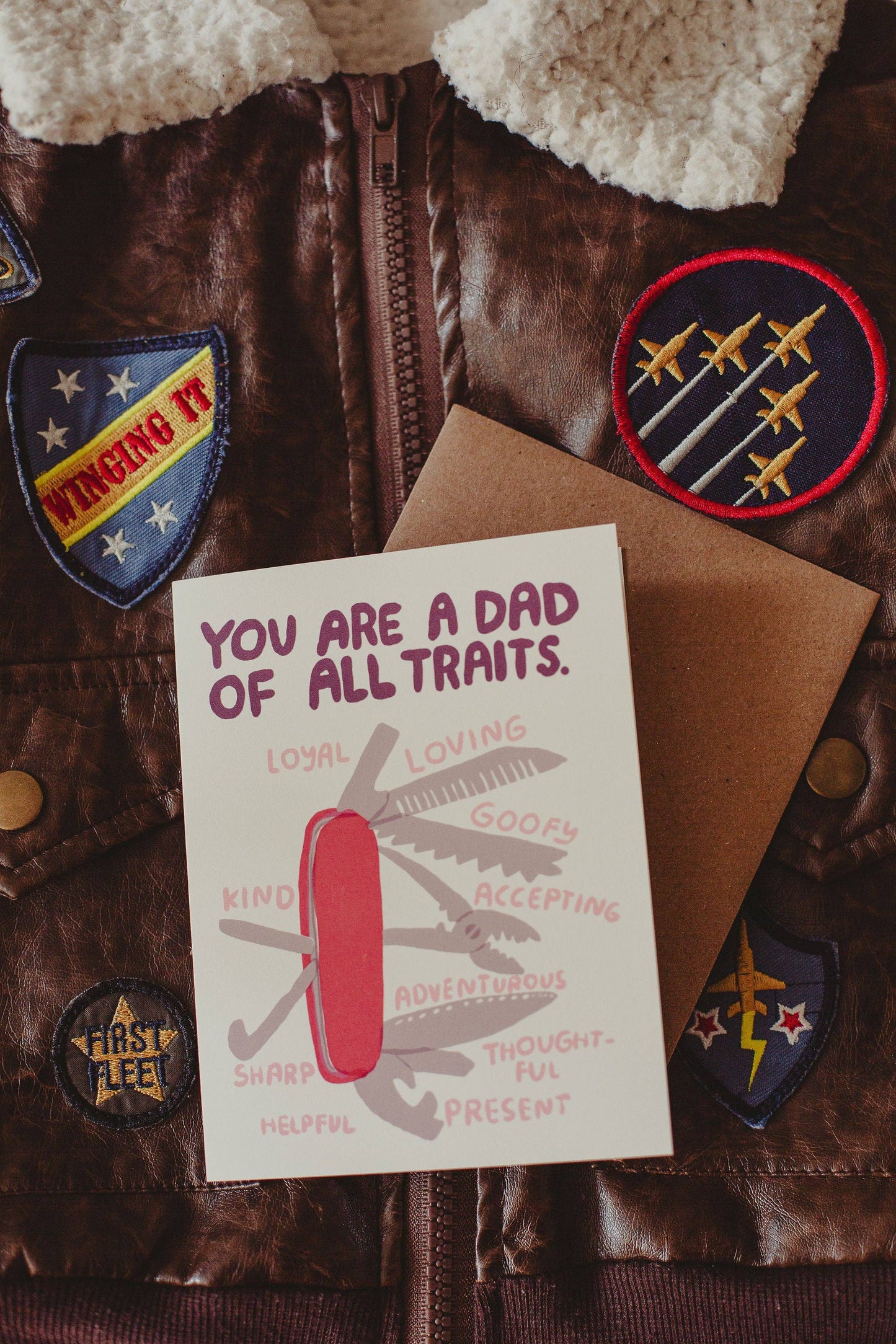 Dad of All Traits card - Father's Day card