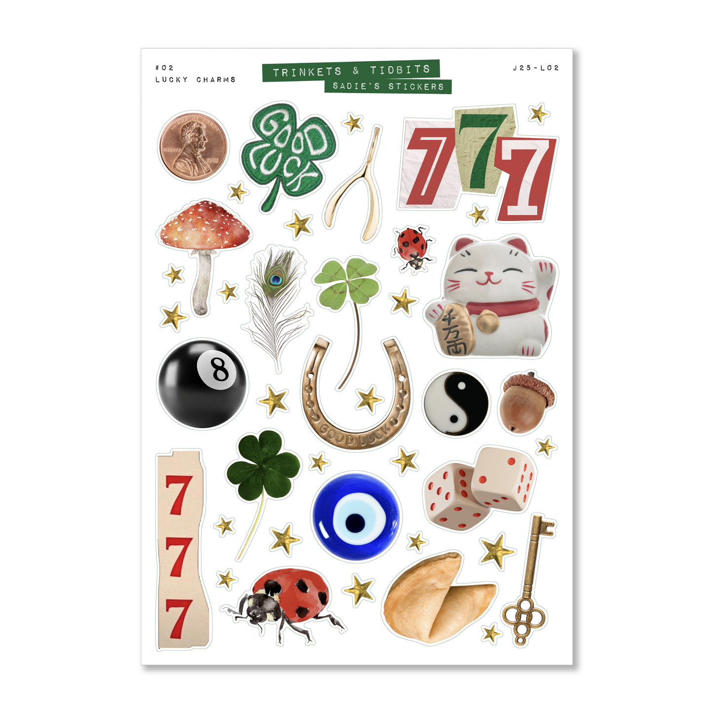Lucky Charms Sticker Sheet