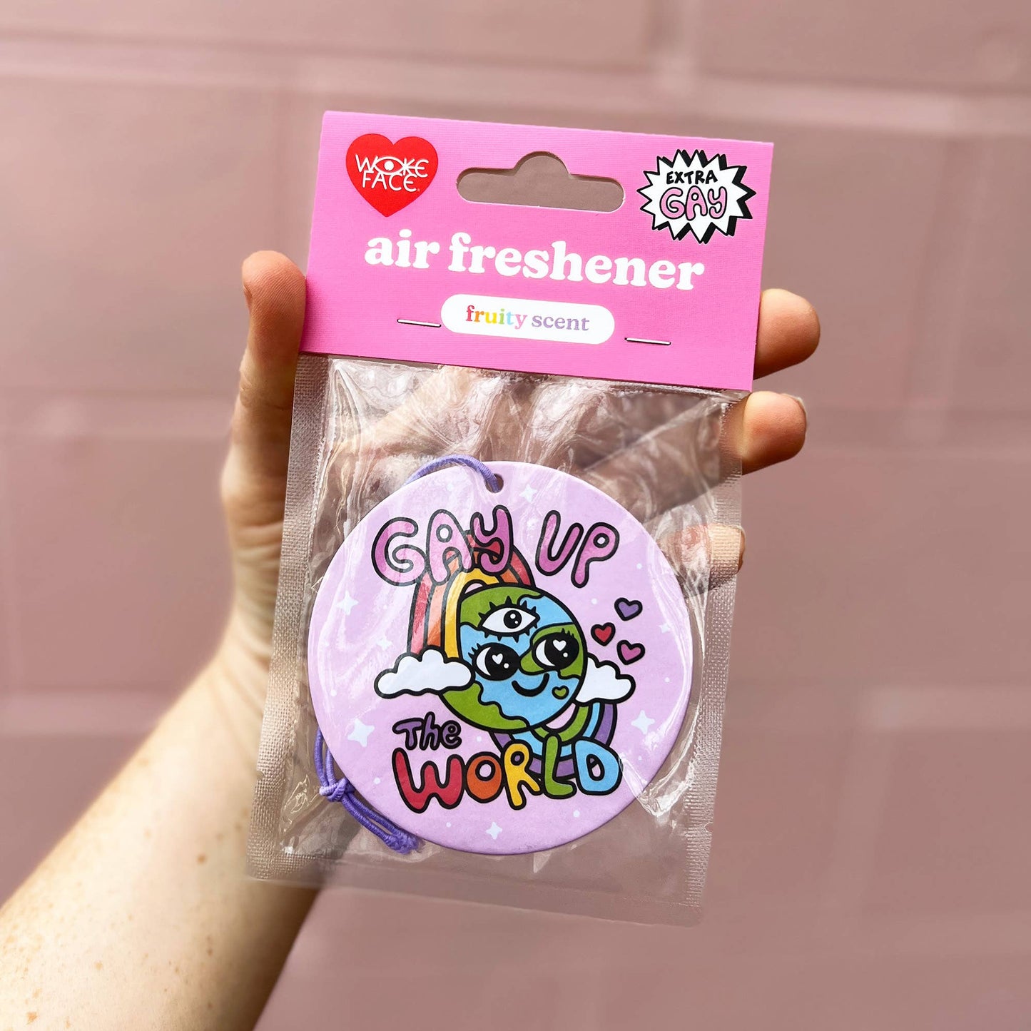 Gay Up the World Air Freshener