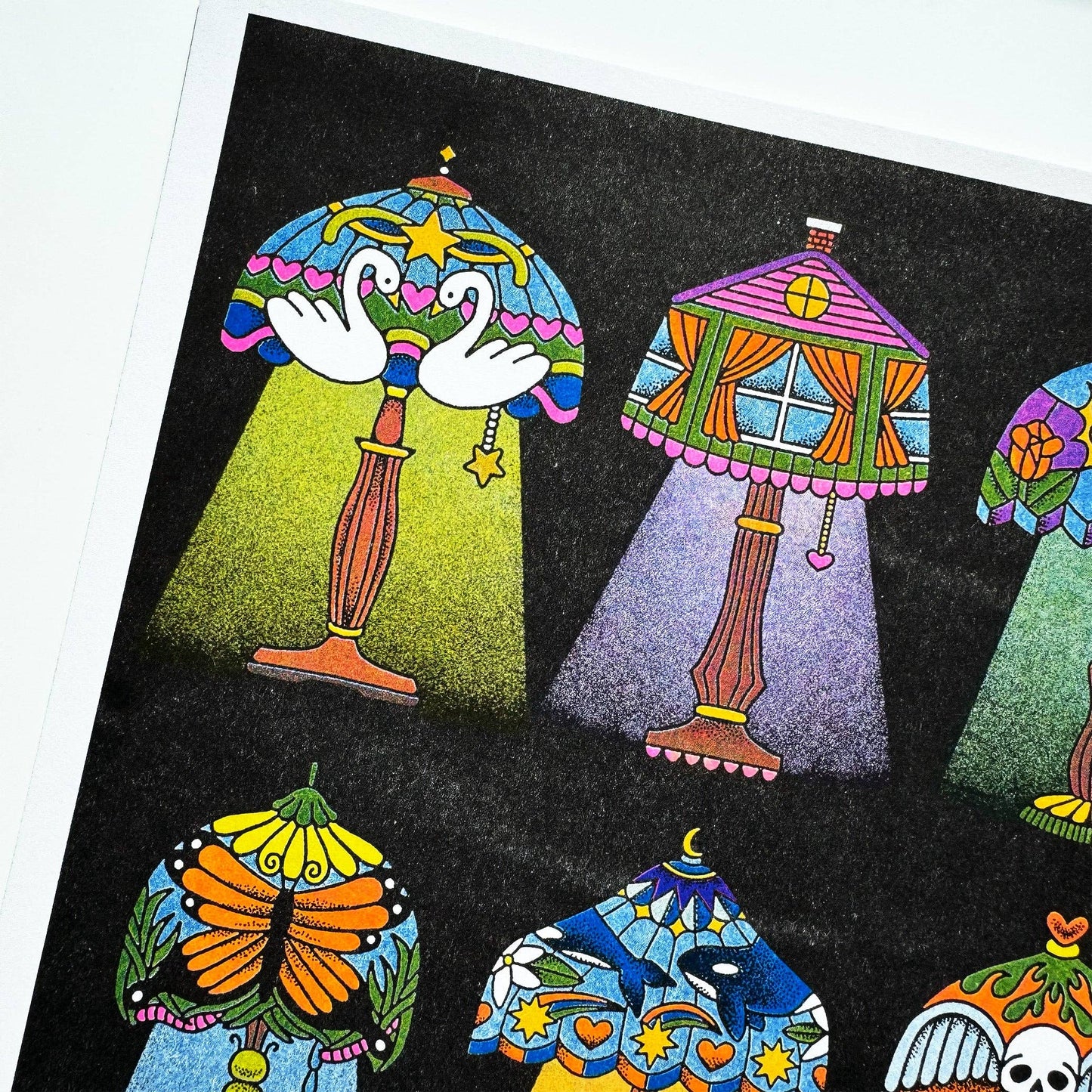 Lamp Mania print