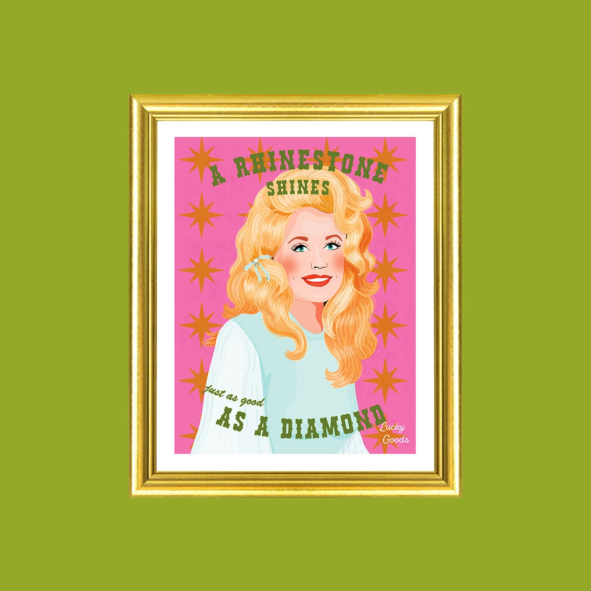 Country Queen Rhinestones print