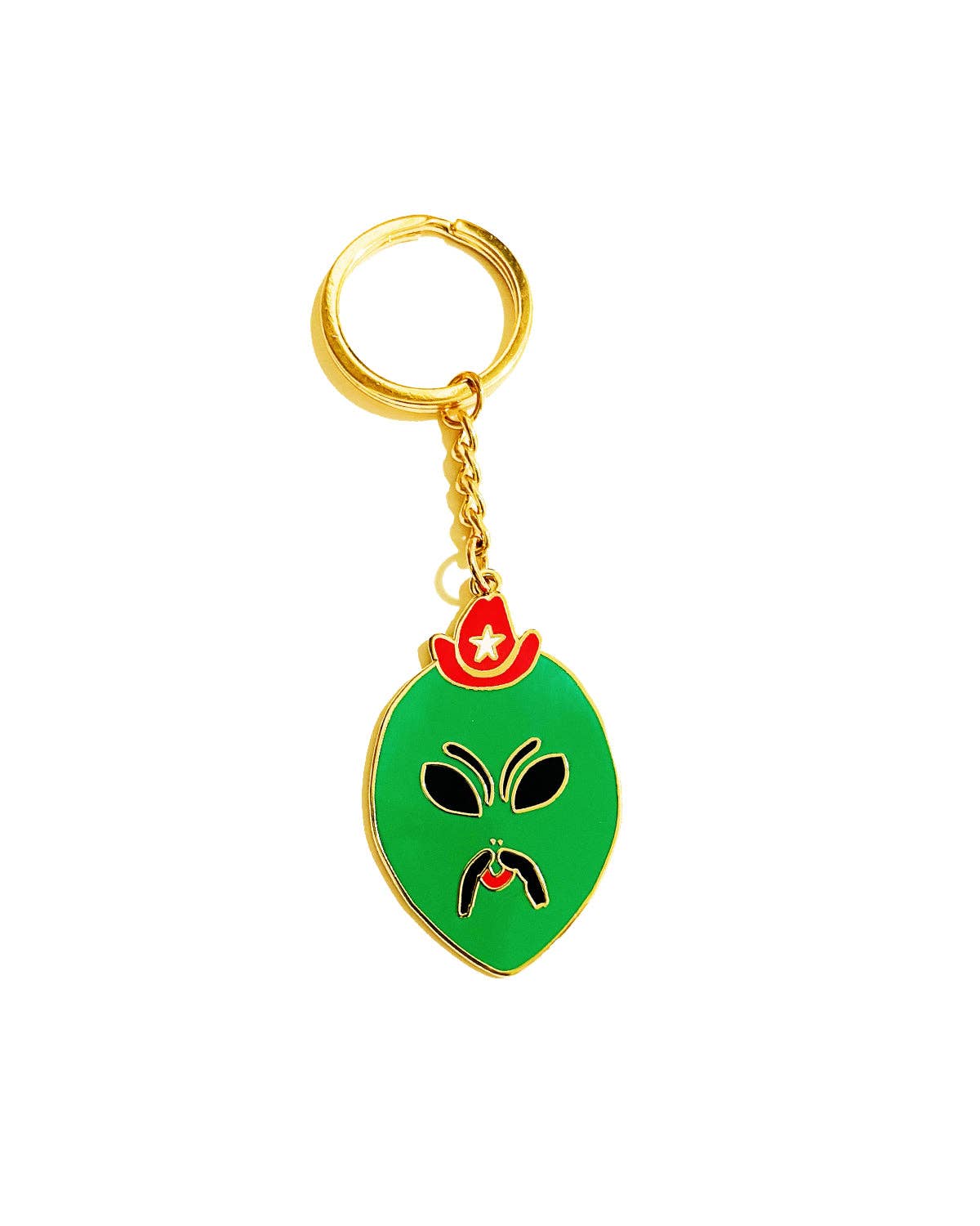 Cowboy Alien Keychain