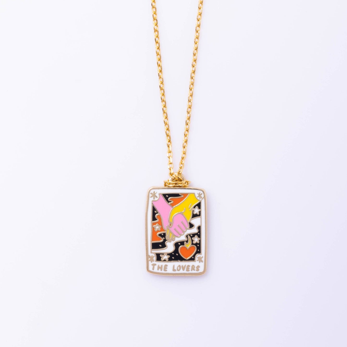 Tarot Lovers Pendant Necklace