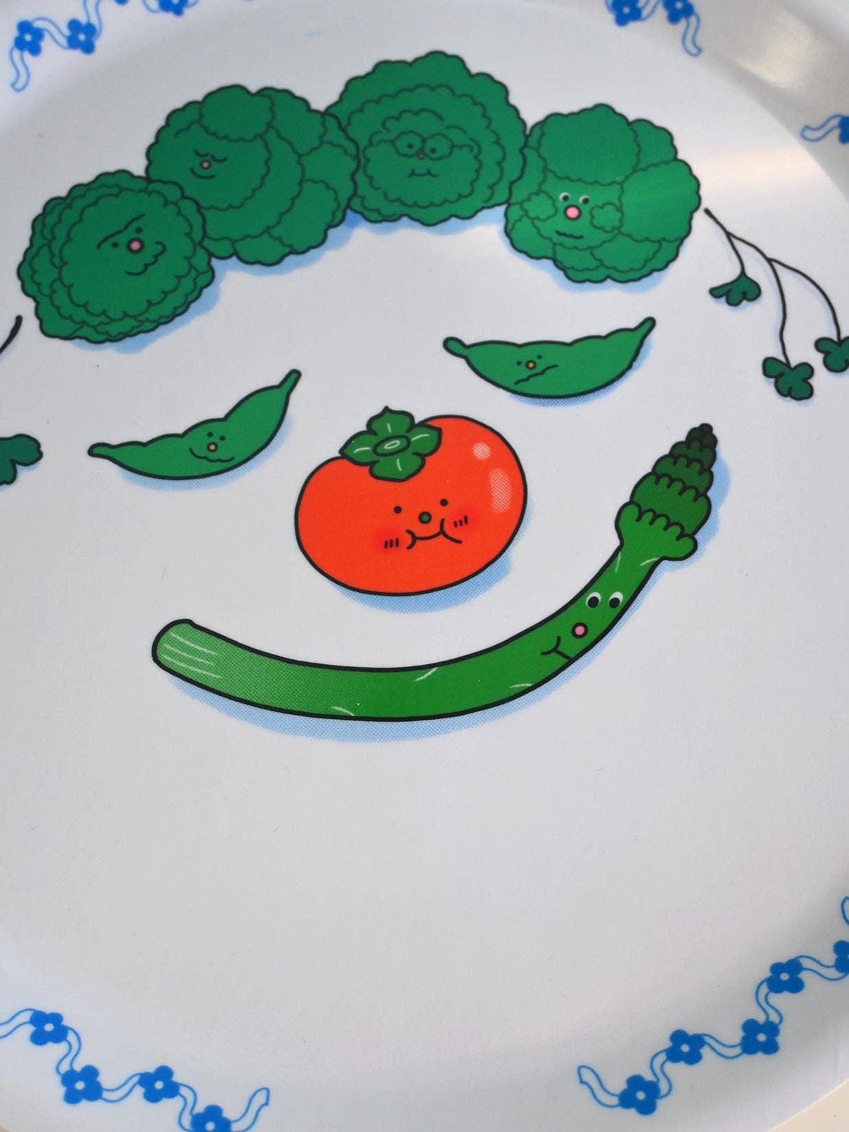 Food Face Asparagus Tray