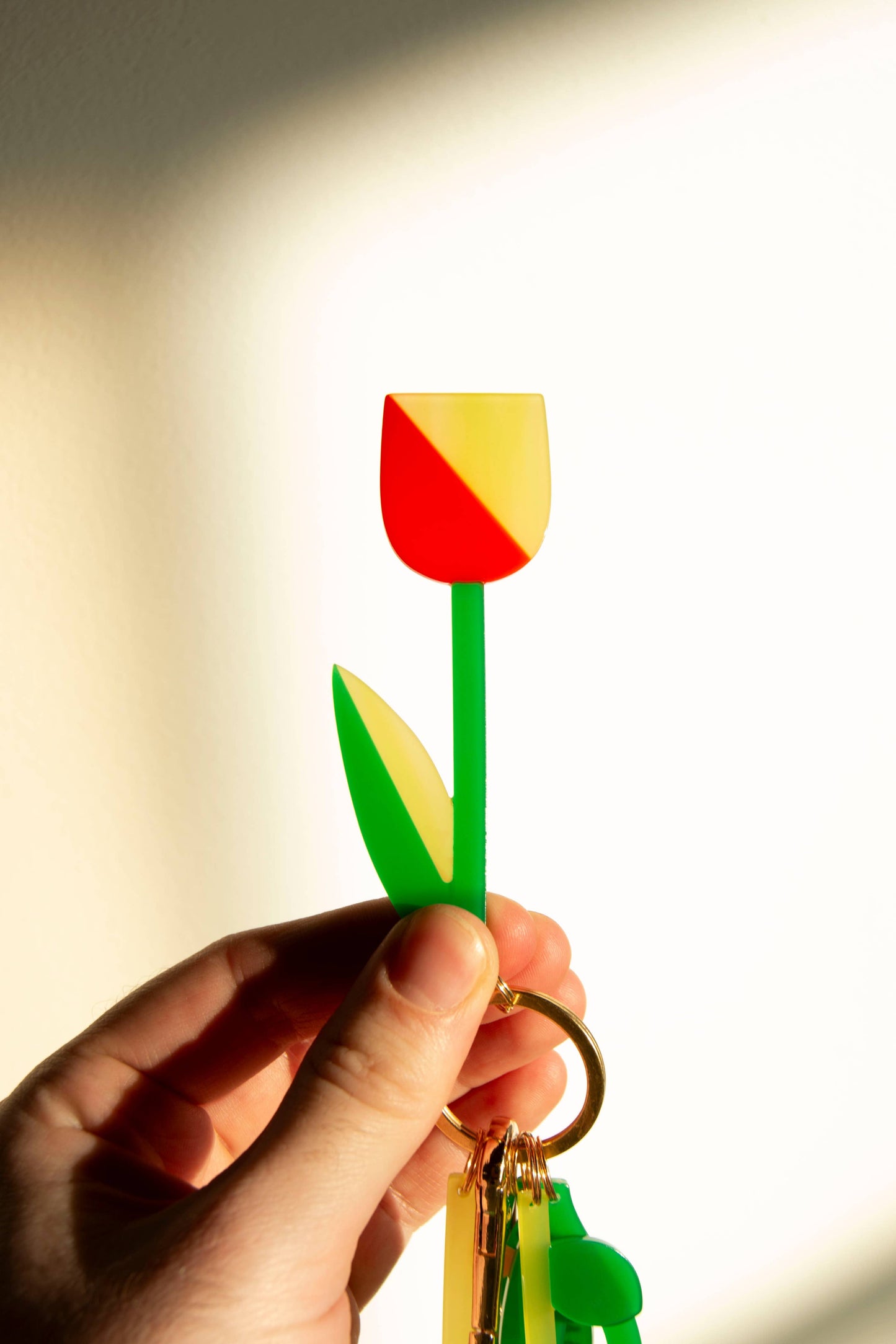 Fresh Flower Bouquet Bag Charm