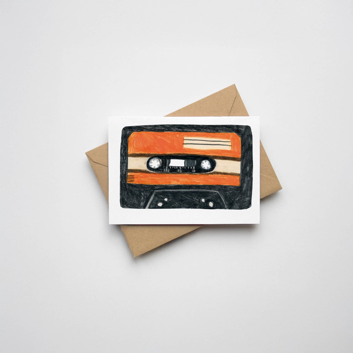 Mini Cassette Tape Greeting Card