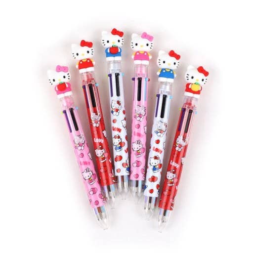 Hello Kitty 6 Color Ball Point 0.7mm Pen