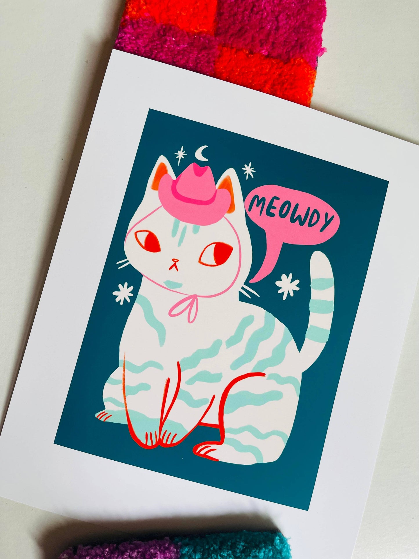 Meowdy Country Cat print