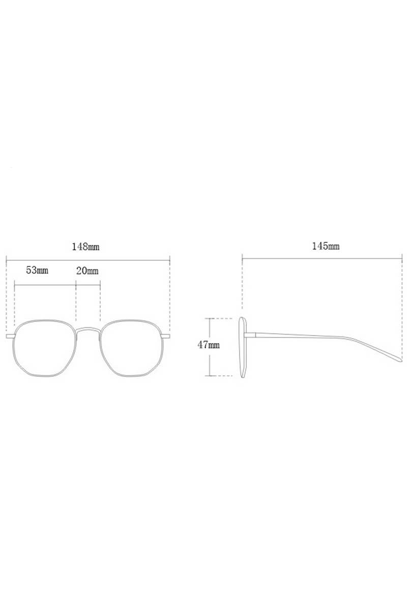 Irregular Red Sunglasses