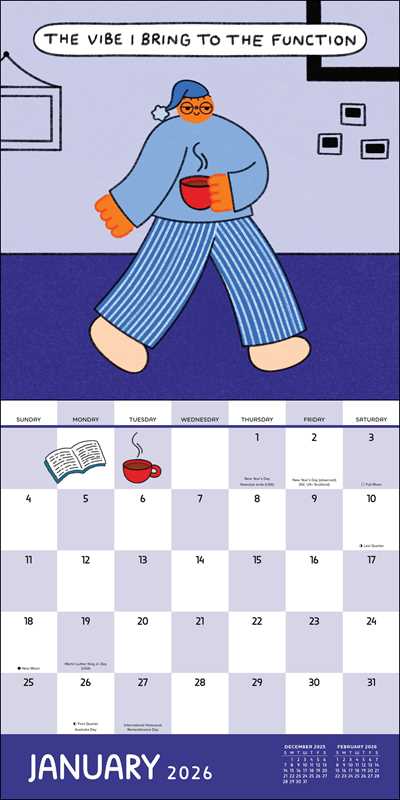 2026 In My Cozy Era Wall Calendar
