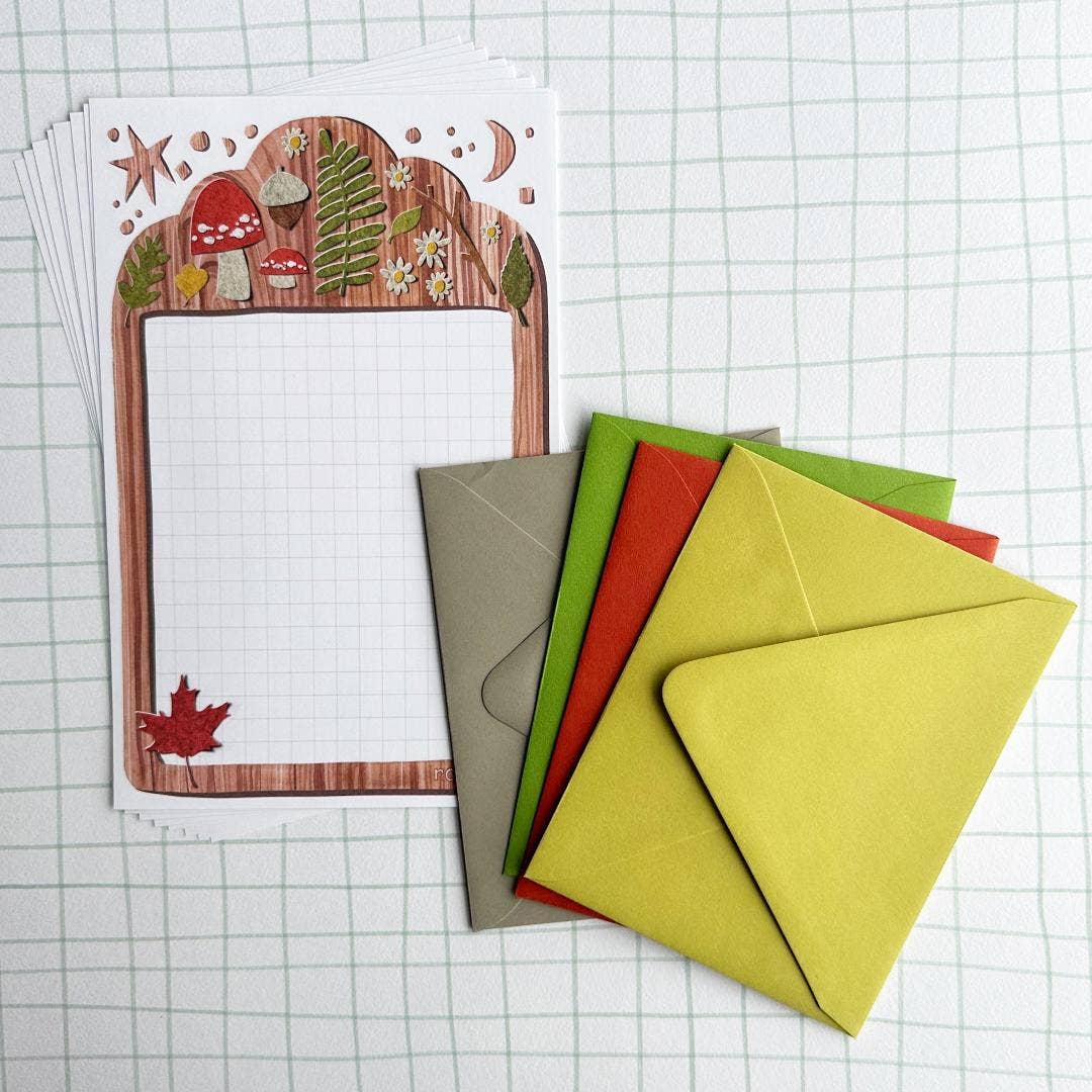Woodland Stationery Set