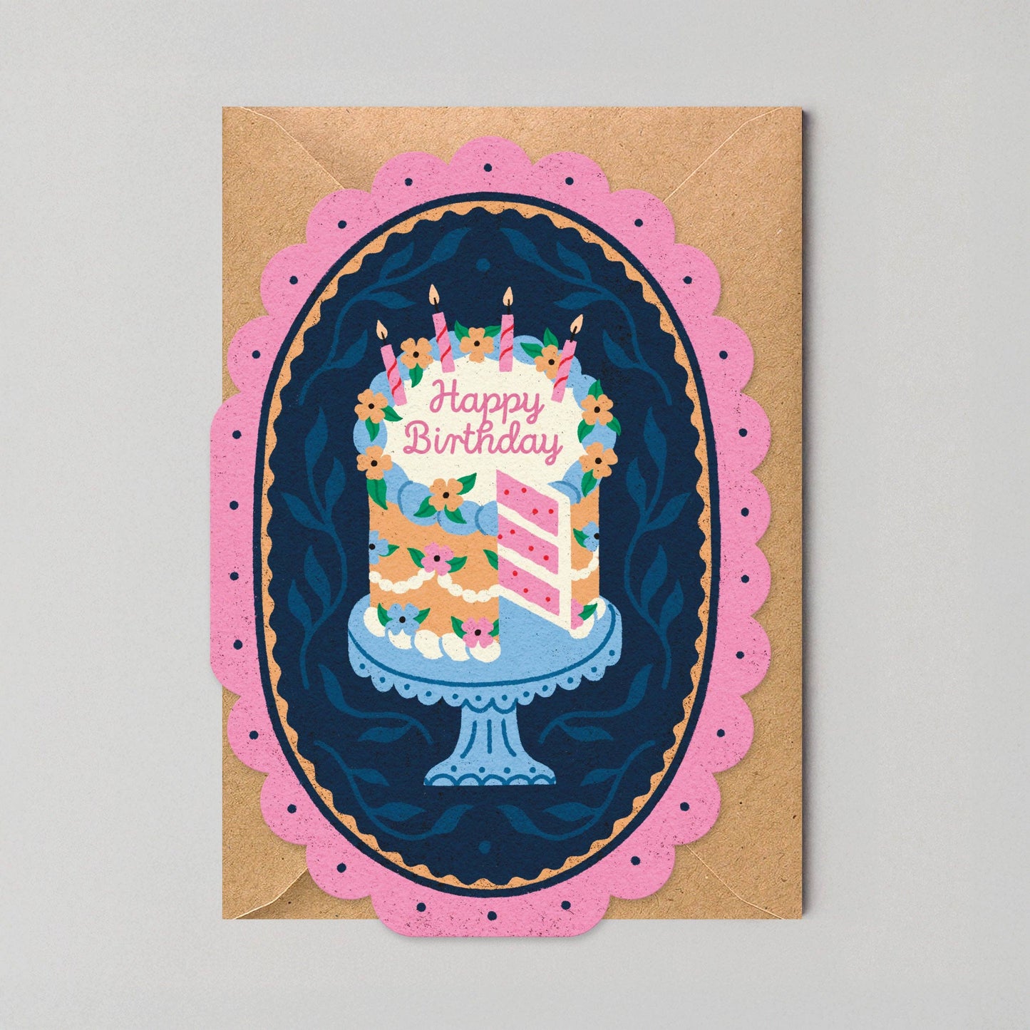 Pink Birthday Cake card